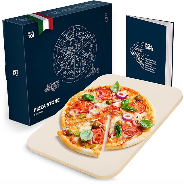Pierre à pizza rectangulaire en cordiérite Blumtal, 38 sur 30 centimètres