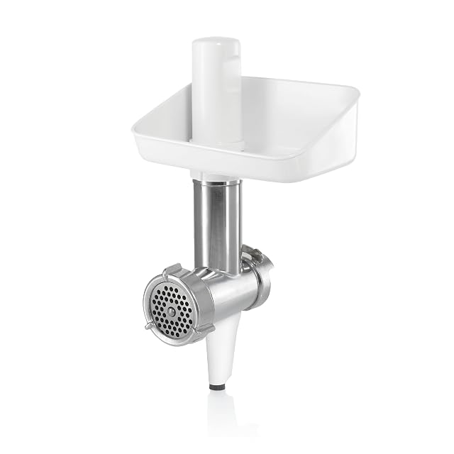 Hachoir à viande Bosch MUZ5FW1, blanc et aluminium moulé