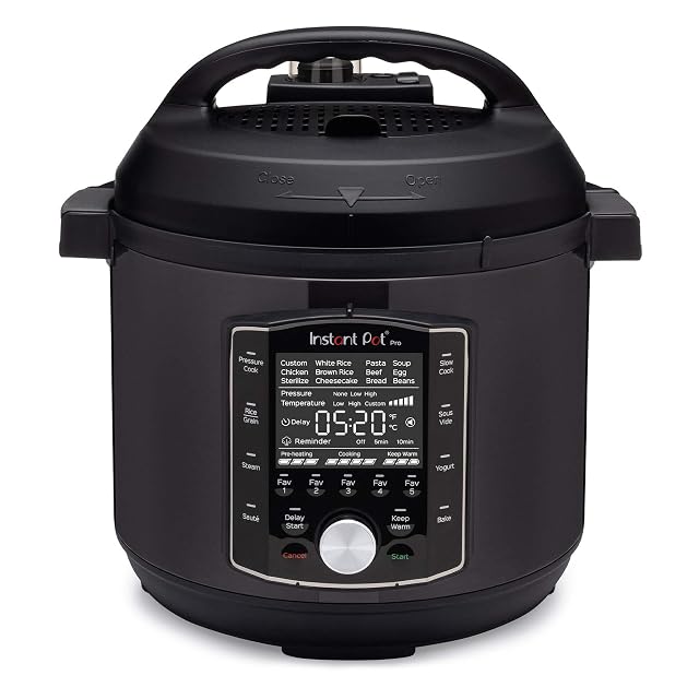 Autocuiseur multifonctions Instant Pot Pro de 5,7 litres en inox noir mat