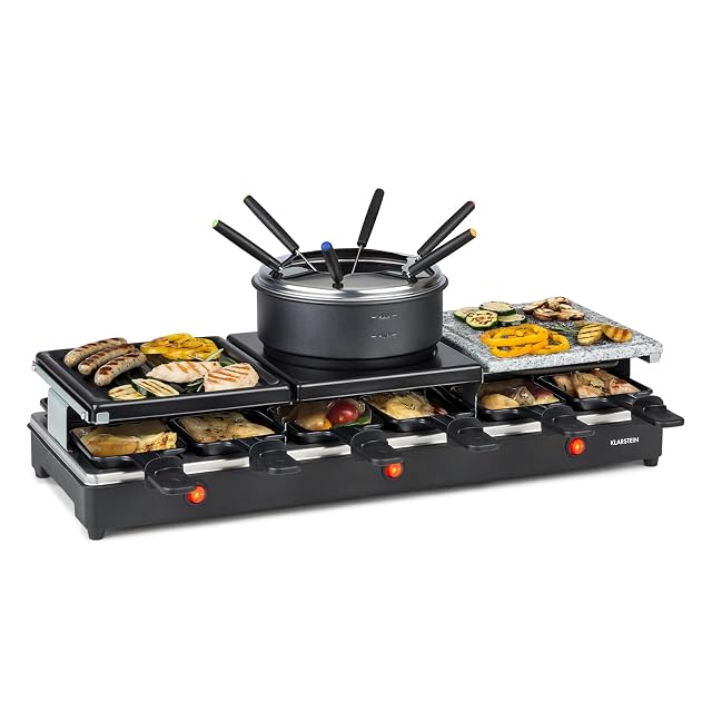 Ensemble raclette et fondue Klarstein Fonduelette XL 3-en-1