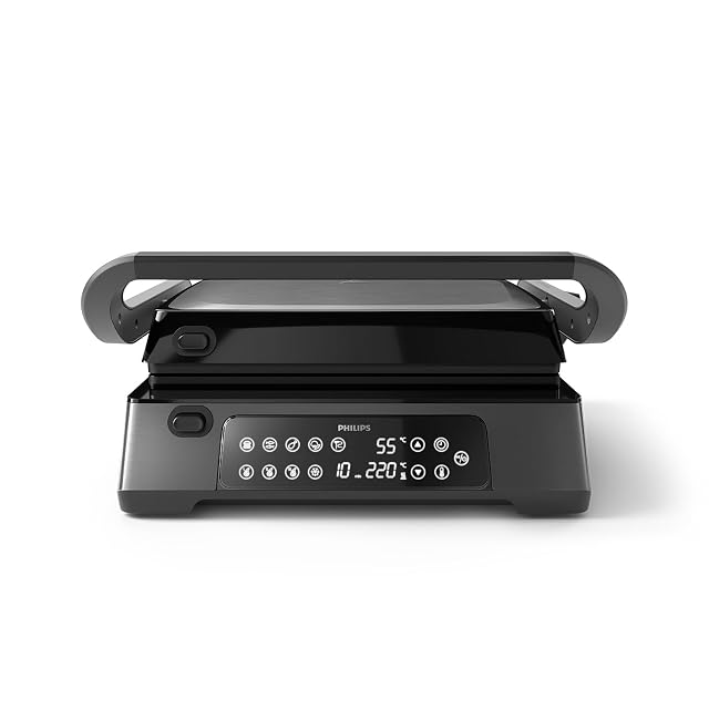 Gril de contact Philips HD6307/70 avec sonde de cuisson et afficheur numérique