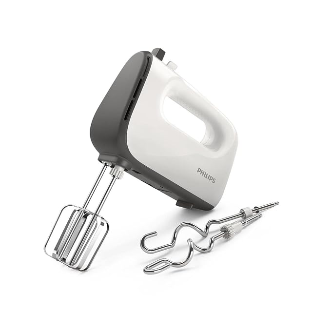 Batteur électrique Philips HR3741/00 blanc avec fouets coniques